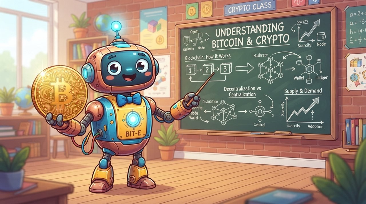 Illustration of cryptocurrency for beginners