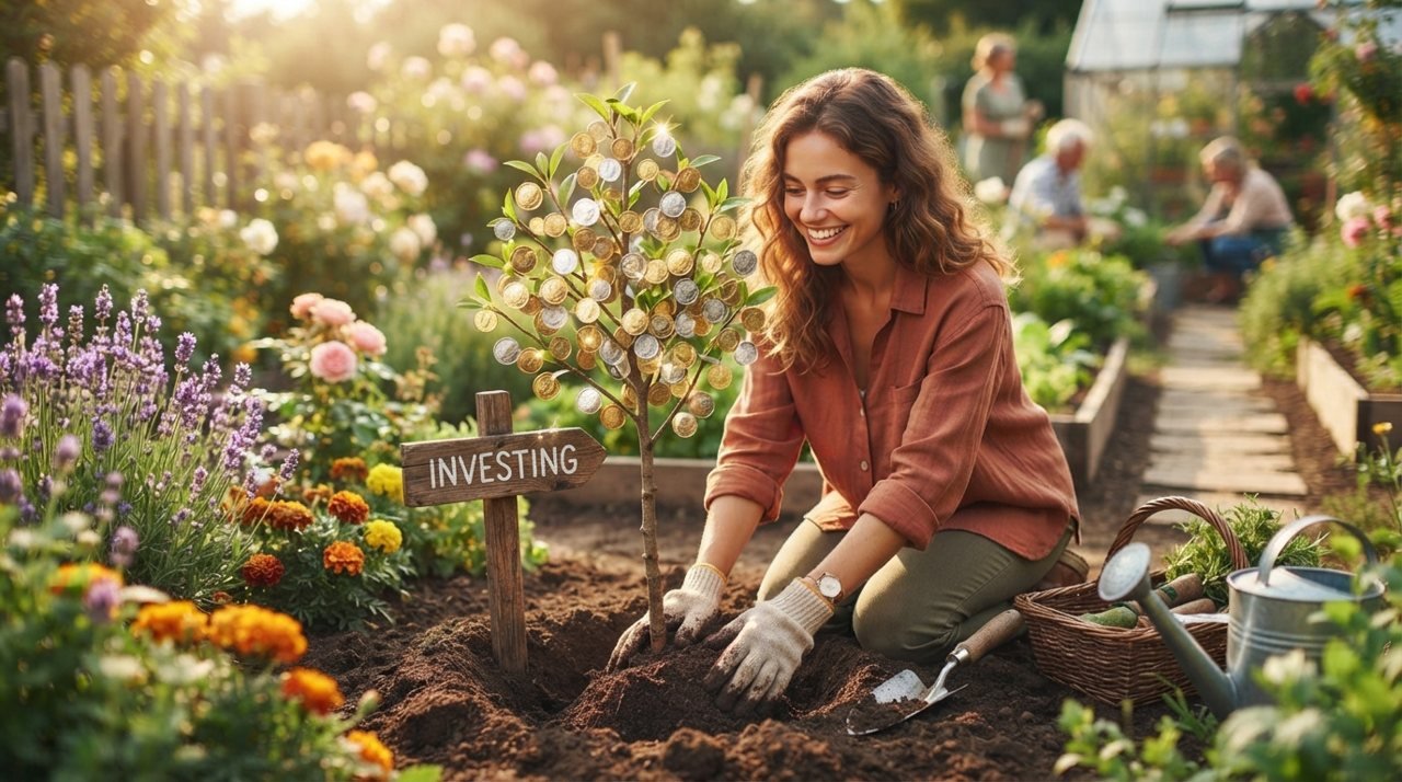 Illustration of financial planning and goal setting